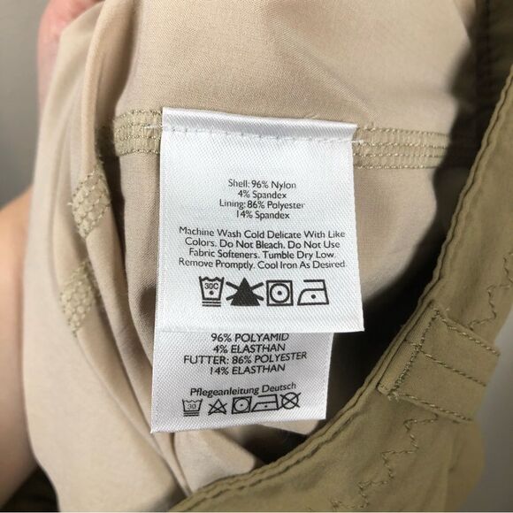 Eddie Bauer First Ascent Skort Skirted Shorts Tan Plus Size 16 Petite - Picture 7 of 7